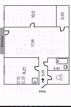 2-к квартира, вторичка, 43м2, 2/5 этаж