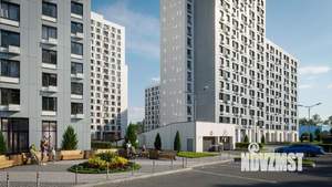 2-к квартира, строящийся дом, 45м2, 9/25 этаж