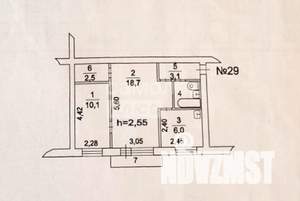2-к квартира, вторичка, 43м2, 4/4 этаж