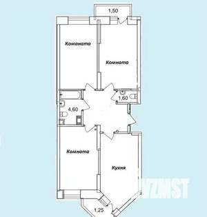 3-к квартира, вторичка, 78м2, 17/18 этаж