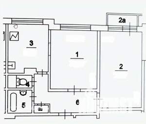 2-к квартира, вторичка, 40м2, 3/5 этаж