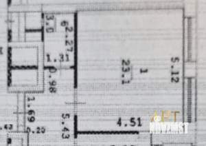 Студия квартира, вторичка, 23м2, 4/25 этаж