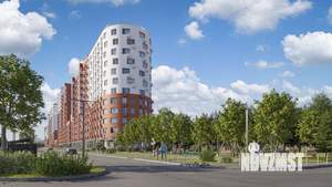 1-к квартира, строящийся дом, 39м2, 6/17 этаж