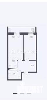 2-к квартира, вторичка, 52м2, 12/12 этаж