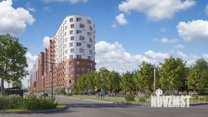 2-к квартира, строящийся дом, 55м2, 12/17 этаж