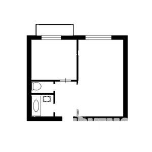 1-к квартира, вторичка, 42м2, 23/25 этаж