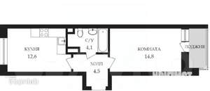 1-к квартира, вторичка, 37м2, 15/17 этаж