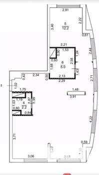 3-к квартира, вторичка, 64м2, 4/23 этаж