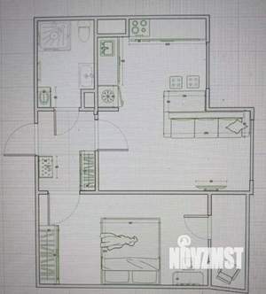 2-к квартира, вторичка, 47м2, 2/17 этаж