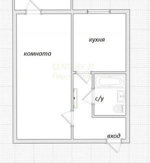 1-к квартира, вторичка, 32м2, 3/5 этаж