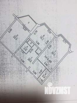 2-к квартира, вторичка, 91м2, 3/25 этаж