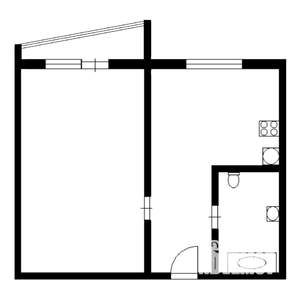 1-к квартира, вторичка, 38м2, 13/16 этаж
