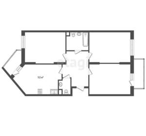 3-к квартира, вторичка, 78м2, 17/17 этаж