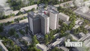 2-к квартира, строящийся дом, 40м2, 12/21 этаж