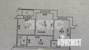 2-к квартира, вторичка, 65м2, 11/17 этаж