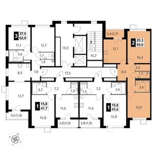 2-к квартира, вторичка, 59м2, 5/24 этаж