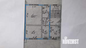 3-к квартира, вторичка, 54м2, 2/2 этаж