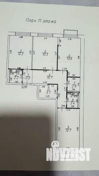 3-к квартира, вторичка, 78м2, 11/16 этаж