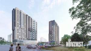 1-к квартира, строящийся дом, 33м2, 22/25 этаж