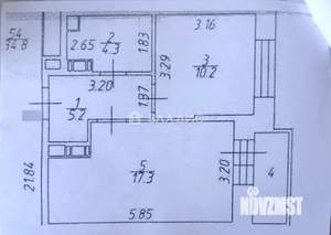 1-к квартира, вторичка, 37м2, 16/17 этаж