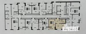 2-к квартира, вторичка, 42м2, 23/26 этаж