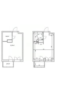 Студия квартира, вторичка, 27м2, 25/25 этаж