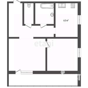 2-к квартира, вторичка, 40м2, 2/5 этаж