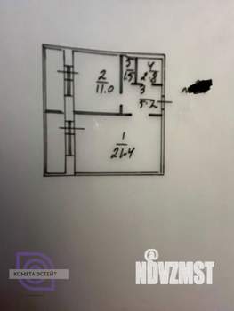 1-к квартира, вторичка, 42м2, 8/17 этаж