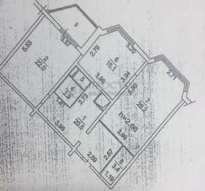 2-к квартира, вторичка, 92м2, 3/23 этаж