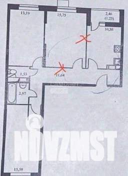 3-к квартира, вторичка, 72м2, 5/17 этаж