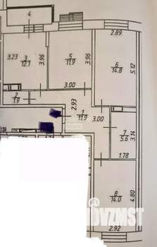 3-к квартира, вторичка, 72м2, 10/18 этаж