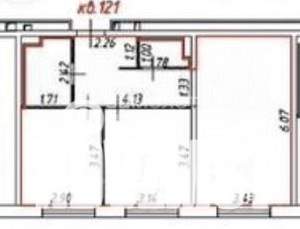 2-к квартира, вторичка, 56м2, 11/25 этаж