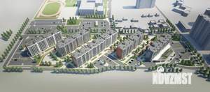 2-к квартира, строящийся дом, 56м2, 2/8 этаж