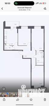 3-к квартира, вторичка, 72м2, 9/17 этаж