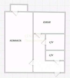 1-к квартира, вторичка, 32м2, 3/5 этаж