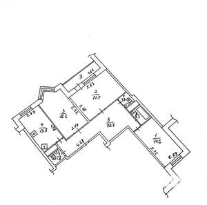 3-к квартира, вторичка, 98м2, 4/17 этаж