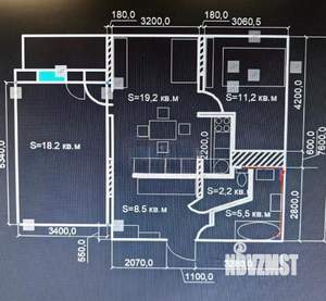 2-к квартира, вторичка, 69м2, 7/17 этаж
