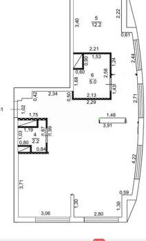 3-к квартира, вторичка, 64м2, 4/23 этаж