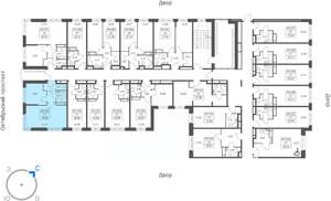 1-к квартира, вторичка, 40м2, 14/21 этаж