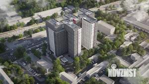 1-к квартира, строящийся дом, 40м2, 15/21 этаж