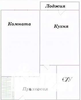 1-к квартира, вторичка, 33м2, 5/5 этаж