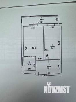 2-к квартира, вторичка, 52м2, 12/12 этаж