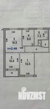 4-к квартира, вторичка, 70м2, 2/9 этаж
