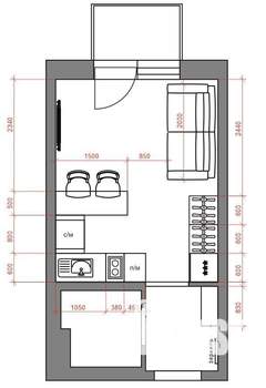 Студия квартира, вторичка, 20м2, 9/25 этаж