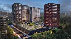 2-к квартира, сданный дом, 53м2, 17/17 этаж