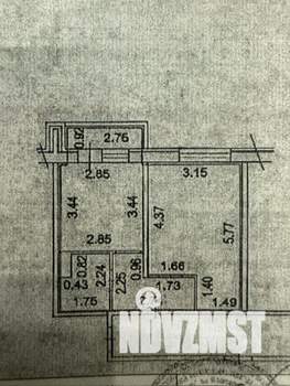 1-к квартира, вторичка, 34м2, 1/5 этаж