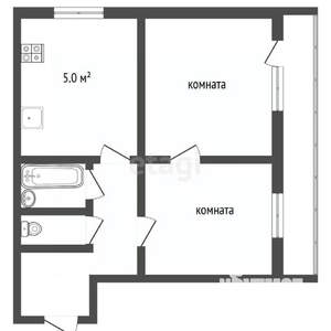 2-к квартира, вторичка, 51м2, 3/4 этаж