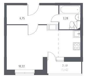 Студия квартира, вторичка, 29м2, 3/17 этаж