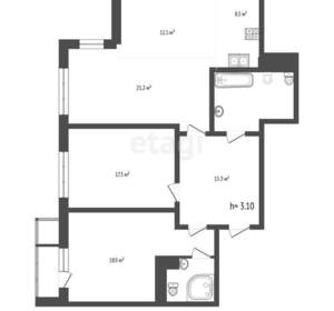 3-к квартира, вторичка, 105м2, 9/10 этаж