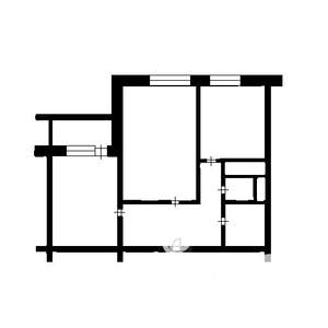 2-к квартира, вторичка, 57м2, 4/4 этаж